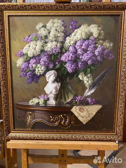 Картина «букет сирени» 60*55 Долгополый А. А