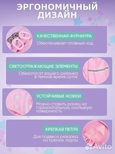 Рюкзак школьный ортопедический для девочки