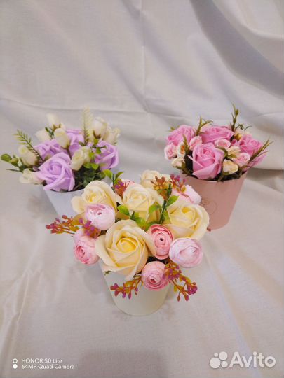 Букет цветов из мыла