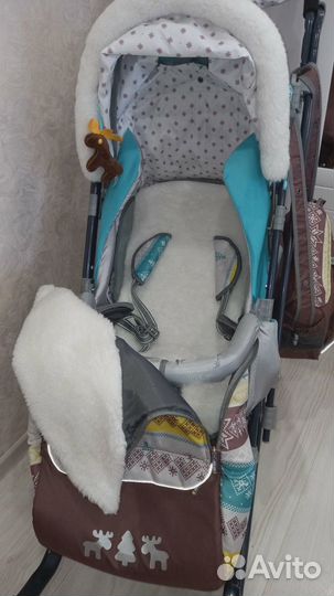 Санки коляска Ника скандинавский дизайн