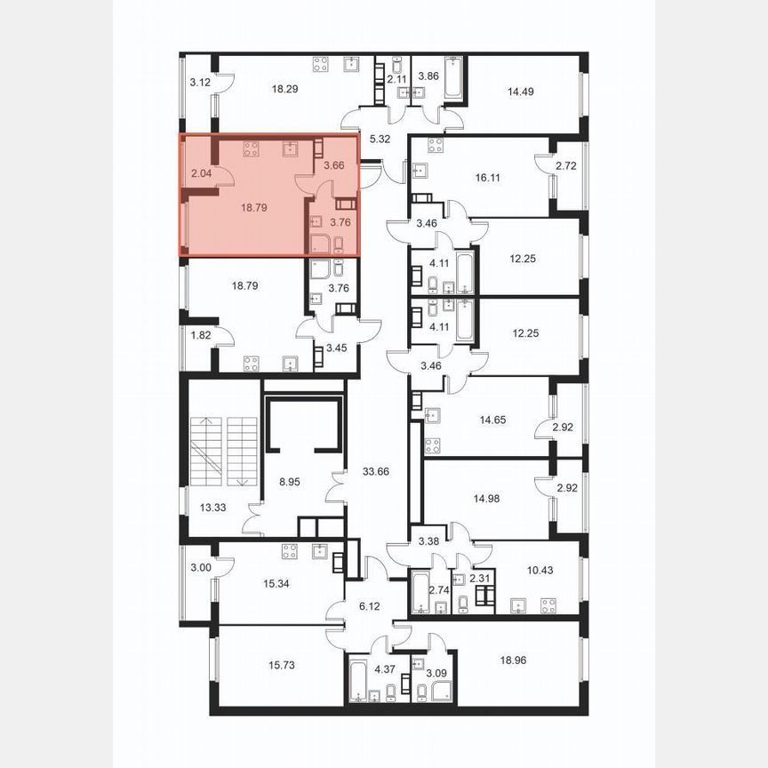 Квартира-студия, 27,2 м², 7/9 эт.