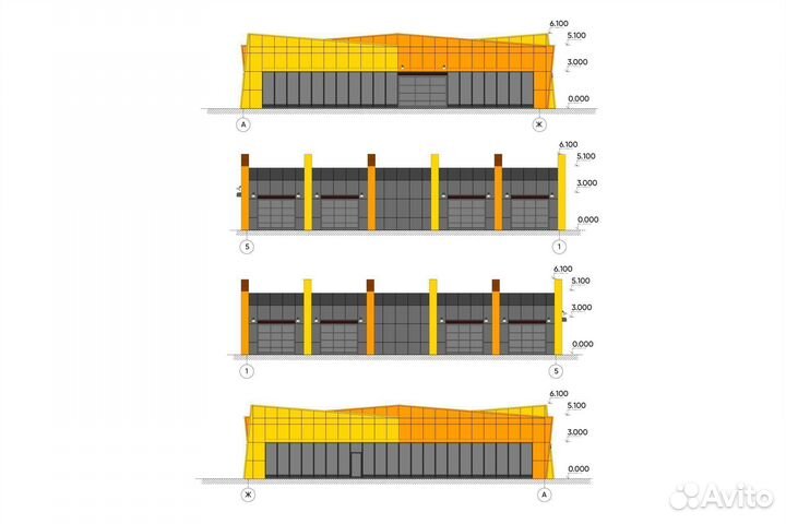 Модульное здание для робот-моек