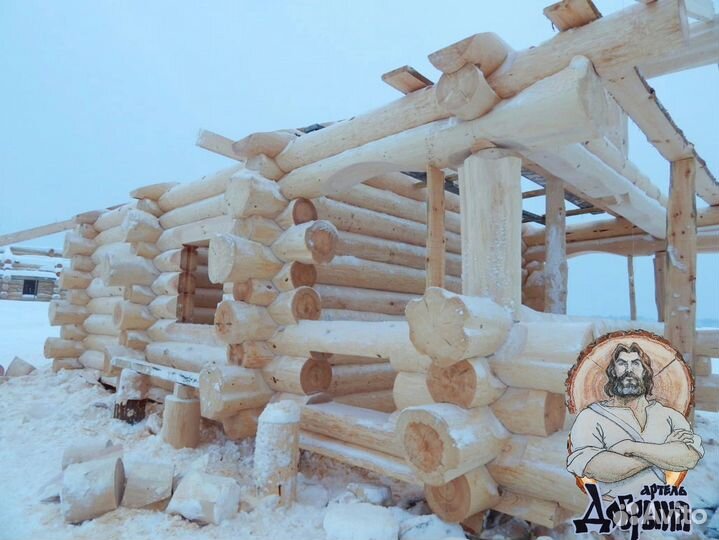 Срубы из бревна. Дикий сруб
