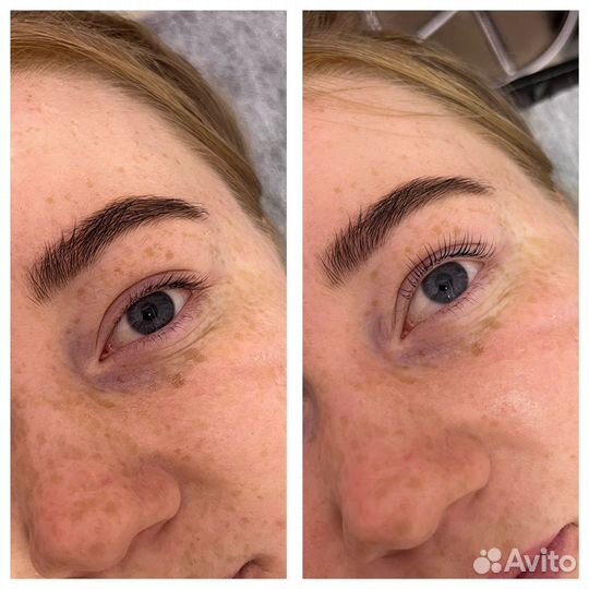 Ламинирование+окрашивание+ботокс ресниц