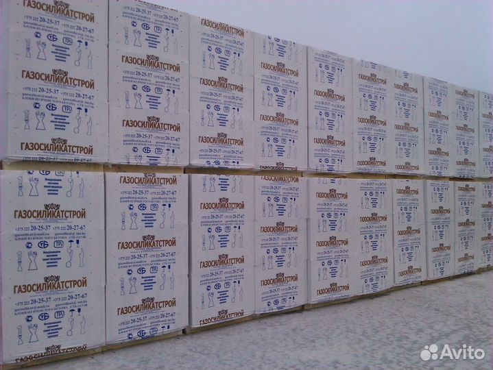 Газосиликатные блоки 600х300х250