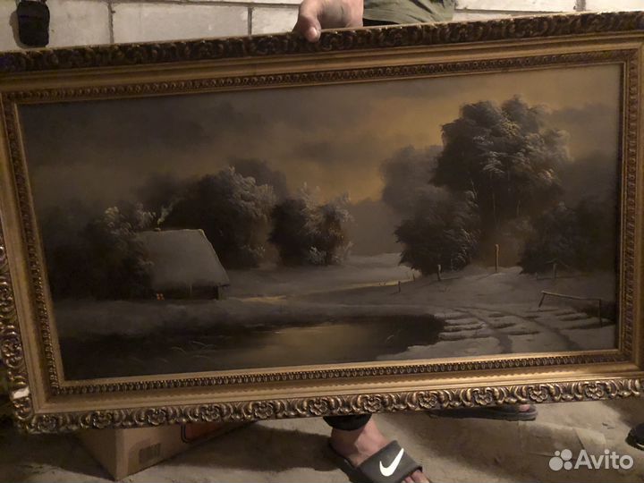 Картина маслом на холсте пейзаж большая