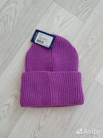 Новая женская шапка шерстяная фуксия р. 54-56