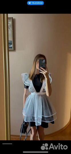 Школьный фартук и платье на последний звонок