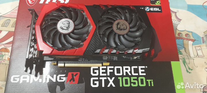 Видеокарта MSI gtx 1050 ti gaming X