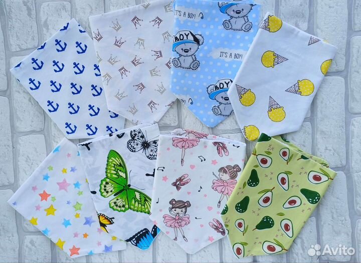 Слюнявчик не промокающий, подгузник многоразовый