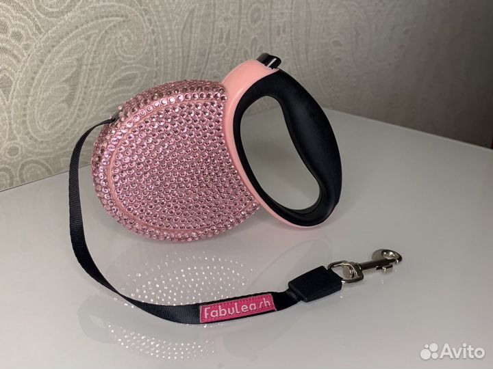 Рулетка для собак стразы Fabuleash