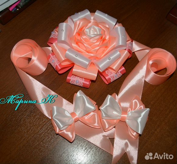 Бант на выписку новорожденных