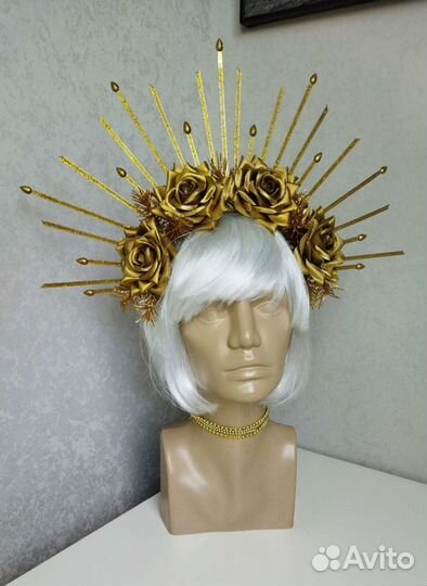 Корона лучи золотой