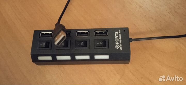 USB HUB 2.0 хаб на 4 порта