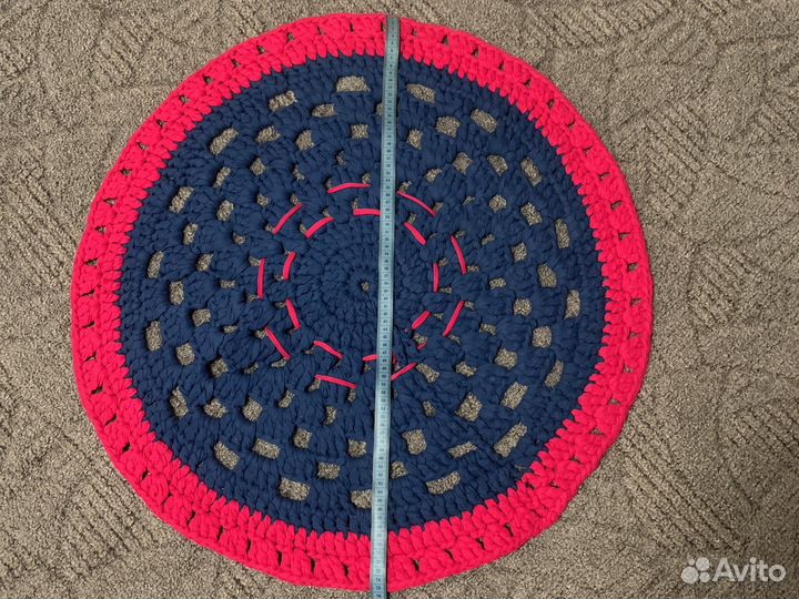 Коврик вязаный крючком