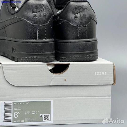 Nike Air Force 1 Black (Арт.69084)