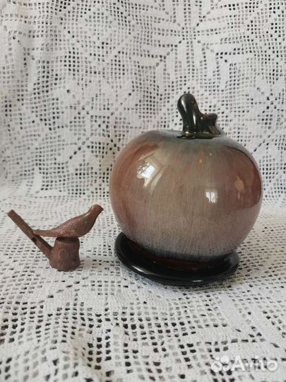 Копилка яблоко керамика