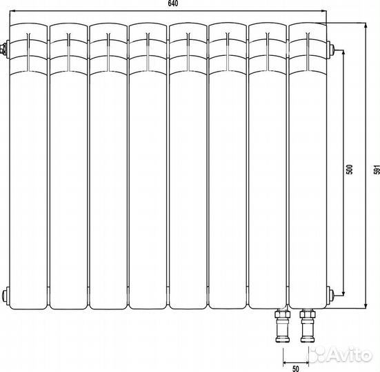 Радиатор биметаллический Royal Thermo Piano Forte