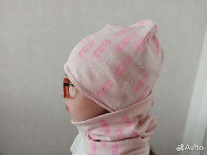 Детская шапка и снуд для девочки