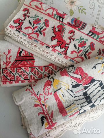 Вышитые рушники старинные