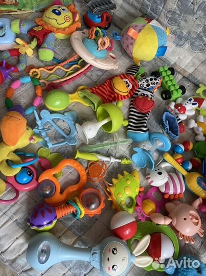 Игрушки пакетом прорезыватели погремушки мягкие