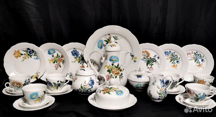 Сервиз чайный кахла ботаника