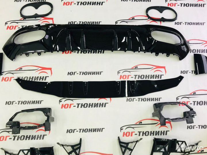 Диффузор Mercedes A-Class w177 А45 AMG (Хэтчбэк)