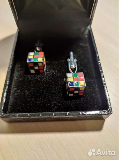 Запонки кубики Рубика