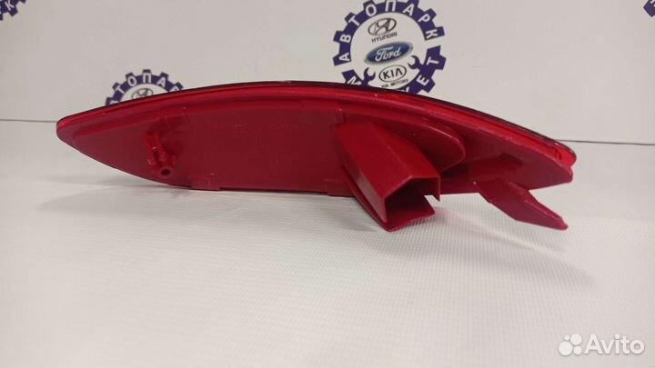 Катафот заднего бампера хендай солярис седан левый