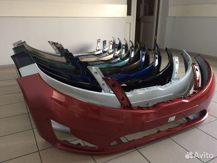 Бампер передний kia rio 11-14