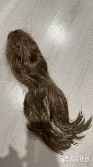 Хвост шиньон накладной на ленте и на крабе