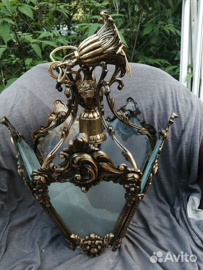 Люстра, бронза, 1950-1960 годы, отличная