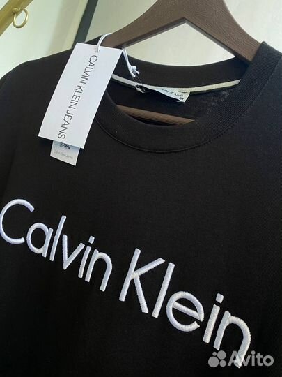 Calvin klein футболка черная лучшее качество