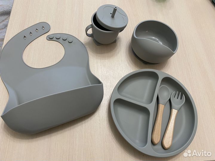 Детская силиконовая посуда