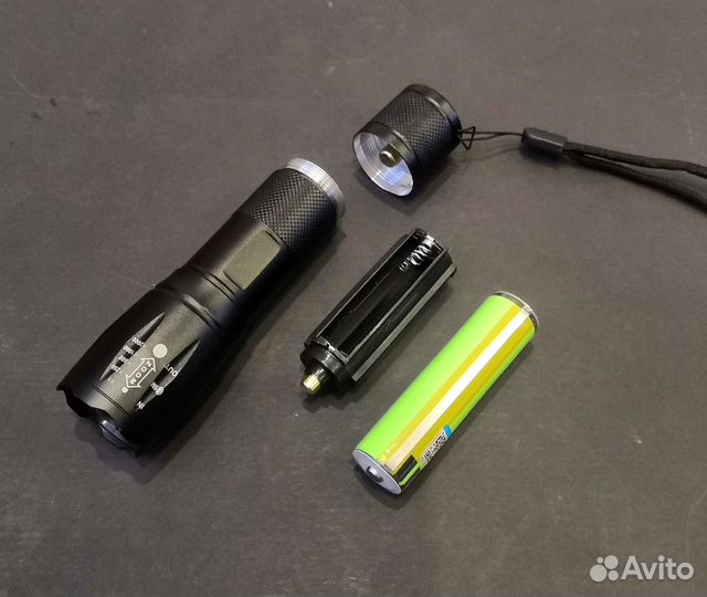 Фонарь с фокусом на ярком LED T6 18650 либо 3хAAA