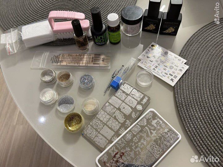 Лампа +Набор для маникюра