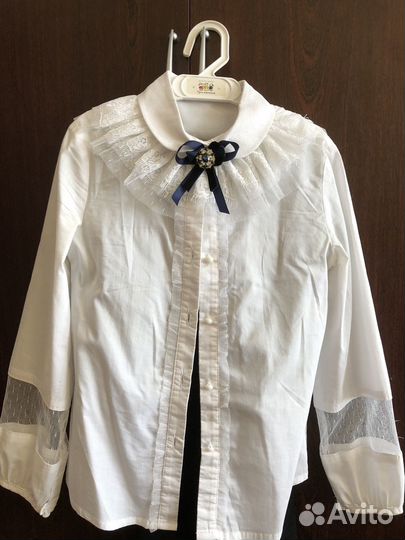 Рубашка школьная для девочки 128-64-57