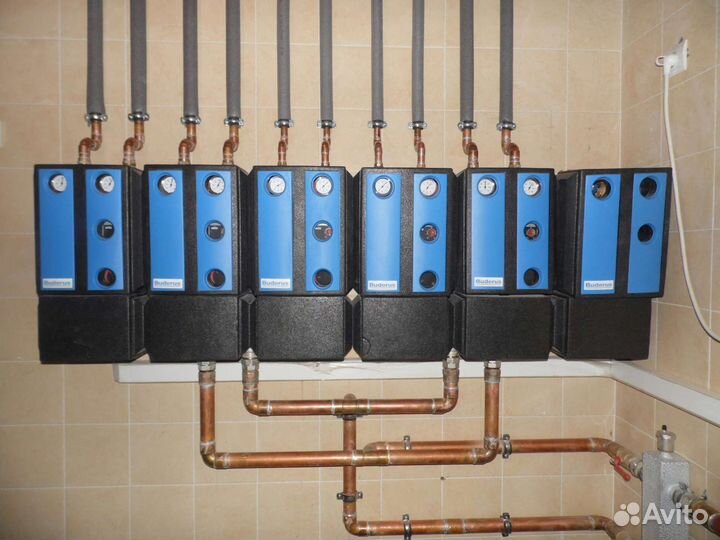 Монтаж системы отопления, водоснабжения