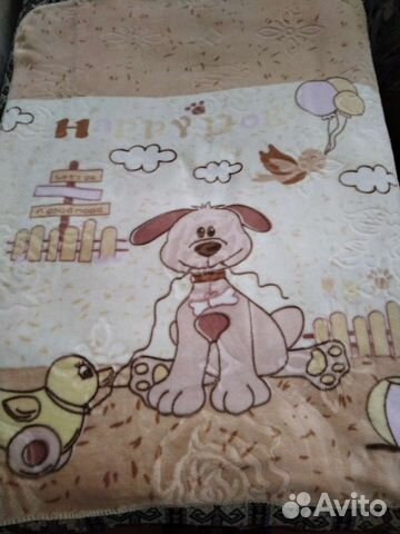 Плед детский плюшевый