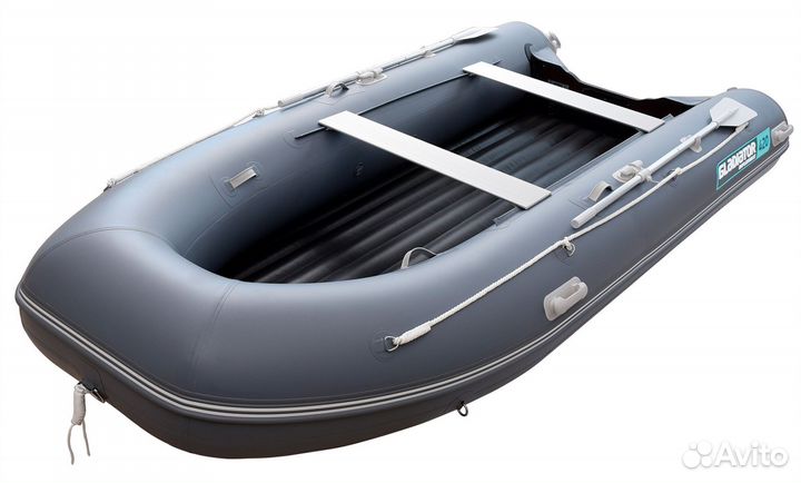 Надувная лодка gladiator E420PRO серый