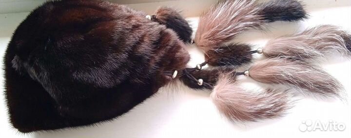 Шапка норковая женская бу
