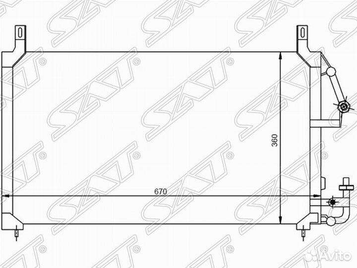 Радиатор кондиционера Daewoo Nexia 1995