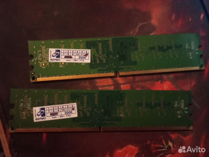 Оперативная память Kingston ddr2 512 mb/2
