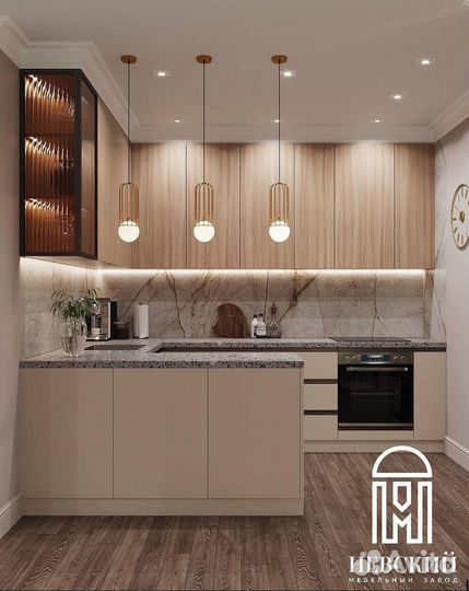 Кухня мдф без ручек