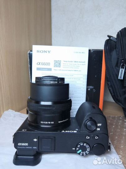 Sony A6600(16-50mm+Фильтр) +8гб+Сумка+Коробка+