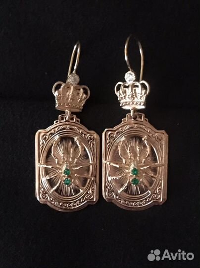 Серьги золотые
