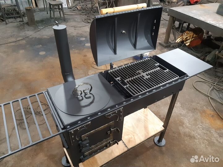 Гриль мангал барбекю коптильня под казан