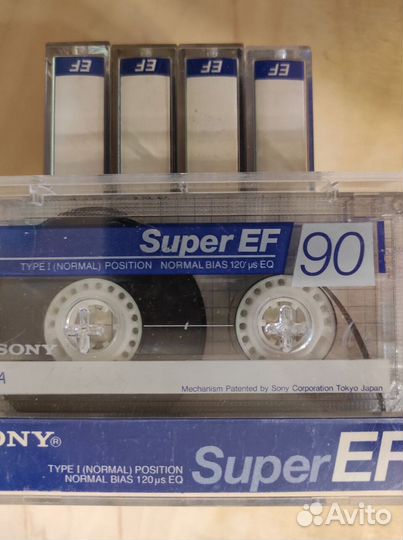 Аудиокассеты Sony Super EF 90 (под запись)