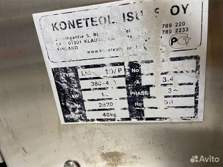 Мясорубка Koneteollisuus 380v