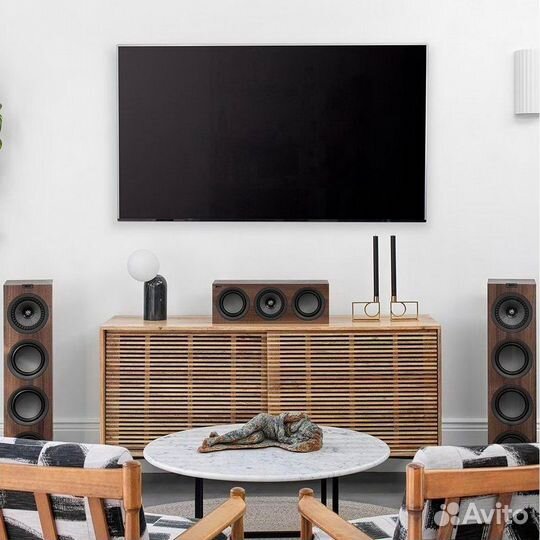 Акустика центрального канала KEF Q650C Walnut